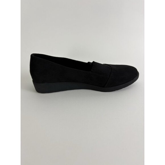 Skechers Shoes Womens 7.5 Relaxed Fit Air Cooled Memory Foam Black Suede Slip on - Picture 6 of 9
